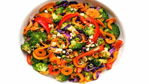 Rainbow Vegetable Stir-Fry: