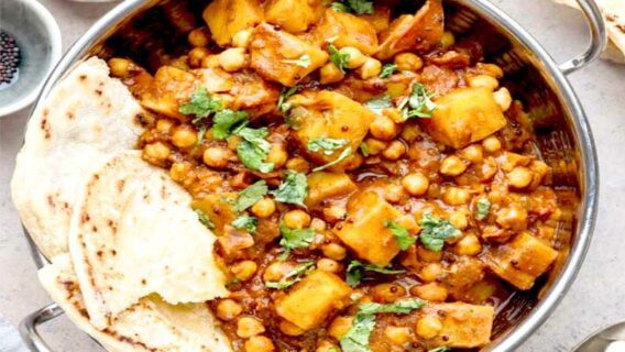 Chickpeas And Potato Curry