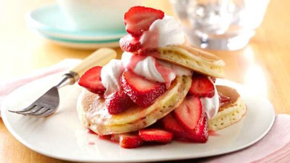 Pancakes with Fruit Frosting