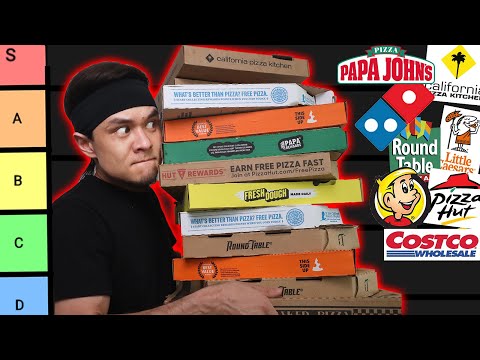 What is the Best Fast Food PIZZA?? (Tier list - Dominos, Papa John's, Hungry Howie's...)