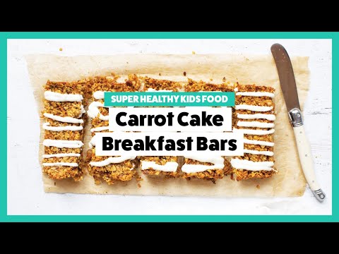 These delicious Breakfast Bars for kids are made using Carrots and Oats!