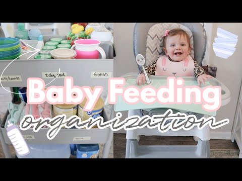 Baby Food Station Organization and Feeding MUST HAVES when starting solids (small kitchen!)
