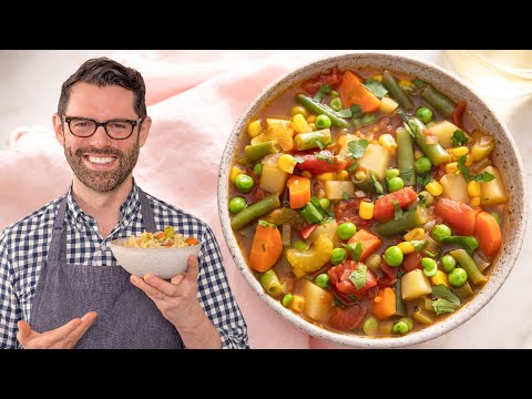 Easy Vegetable Soup Recipe | Beyond Easy!