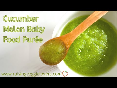 Cucumber Melon Baby Food Purée
