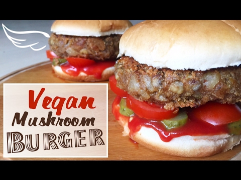 How to make vegan burgers (with mushrooms)- healthy junk food
