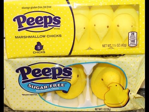 Original Peeps vs Sugar Free Peeps Comparison