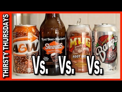 Root Beer Taste Off ★ A&W, Stewarts, Mug and Barqs