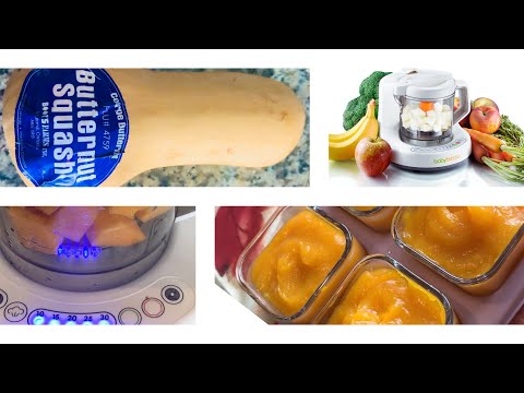 Making my own baby food| Baby Brezza| One Step Food maker| Butternut Squash Puree| 6 Months Old Food